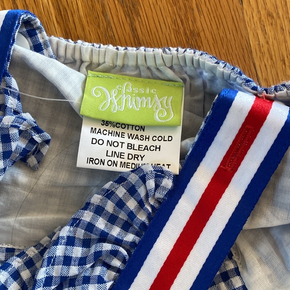 NWT Classic Whimsy Red White and Blue one piece | Size 4T - Picture 6 of 8